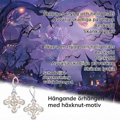 Silver Häxknut Örhängen