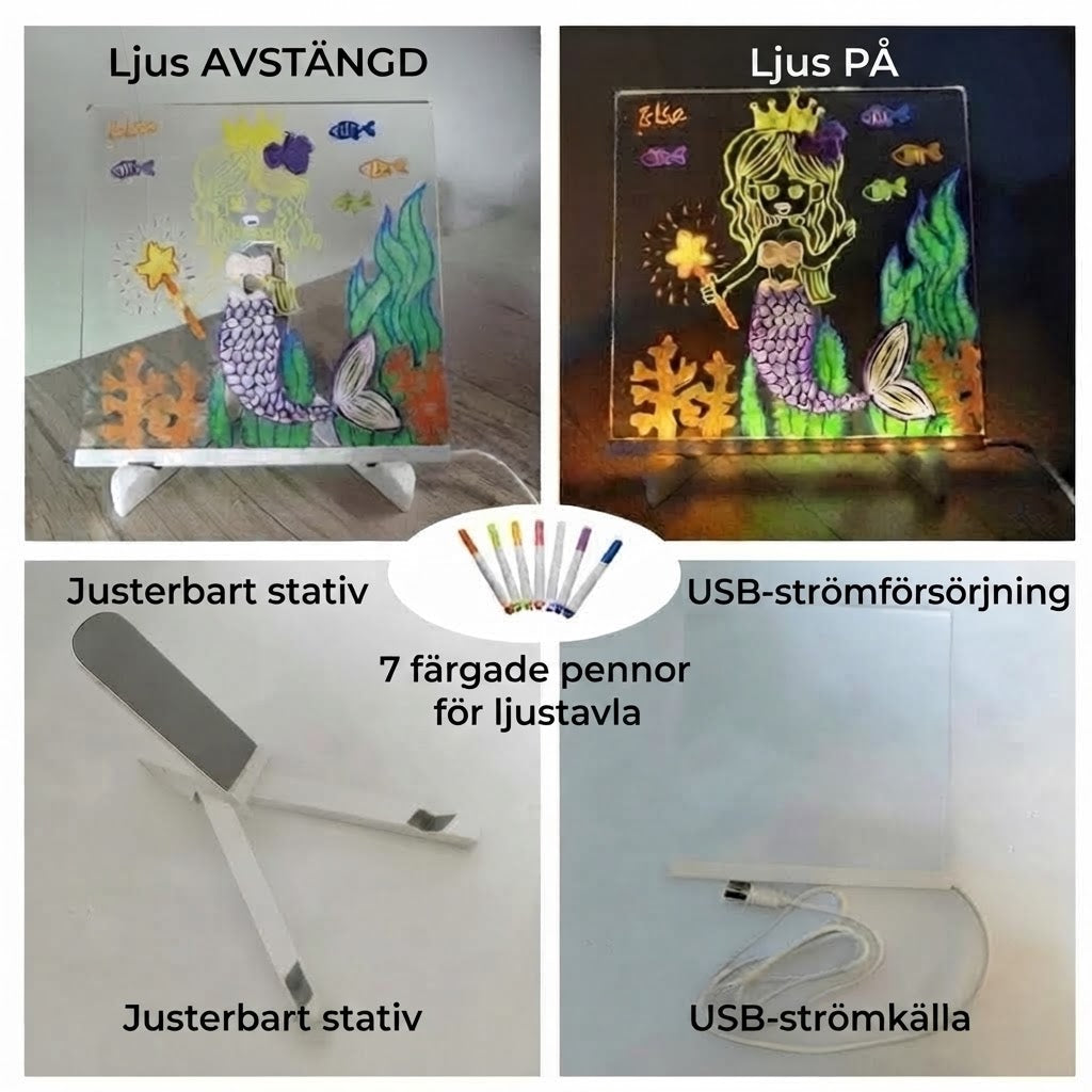 DoodleGlow™️ LED Ritplatta