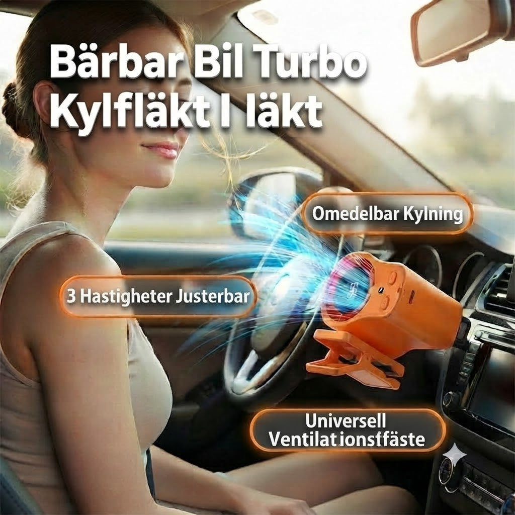 Handsfree personlig fläkt med LED-skärm