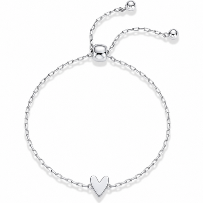 Love Bracelet Set – Matchande hjärtarmband i 14K guldplätering