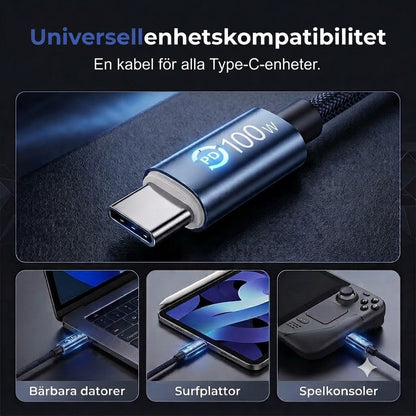 Snabbladdningskabel Typ-C till Typ-C (ou Type-C till Type-C)