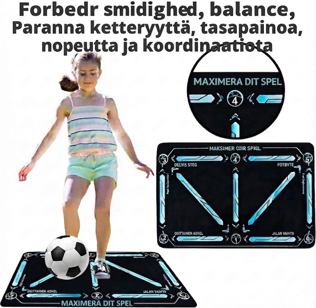⚽ Träningsmatta för fotboll för alla nivåer, halkfri och tyst