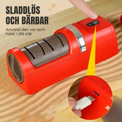 2026 Senaste uppgraderade modellen! Automatisk knivslip för köksknivar – Snabb slipning, laddningsbar och sladdlös 🗡️🔋