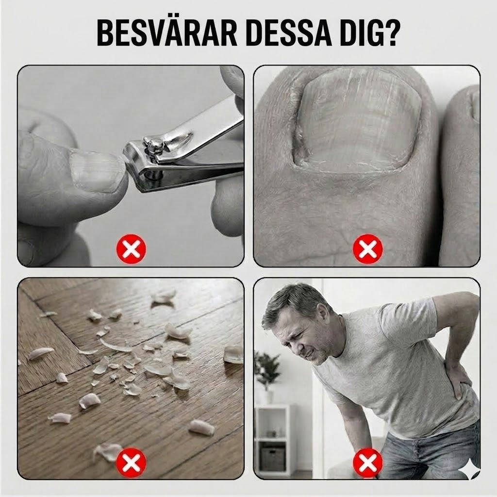 ✂️ Stänksäker nagelklippare i rostfritt stål – bred öppning och säker förvaring!
