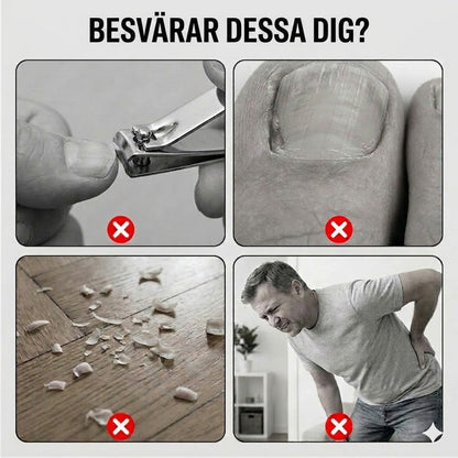 ✂️ Stänksäker nagelklippare i rostfritt stål – bred öppning och säker förvaring!