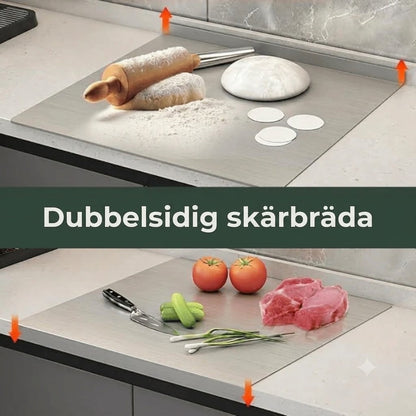 ChefBræt™ | Professionell skärbräda i rostfritt stål – PFAS-fri