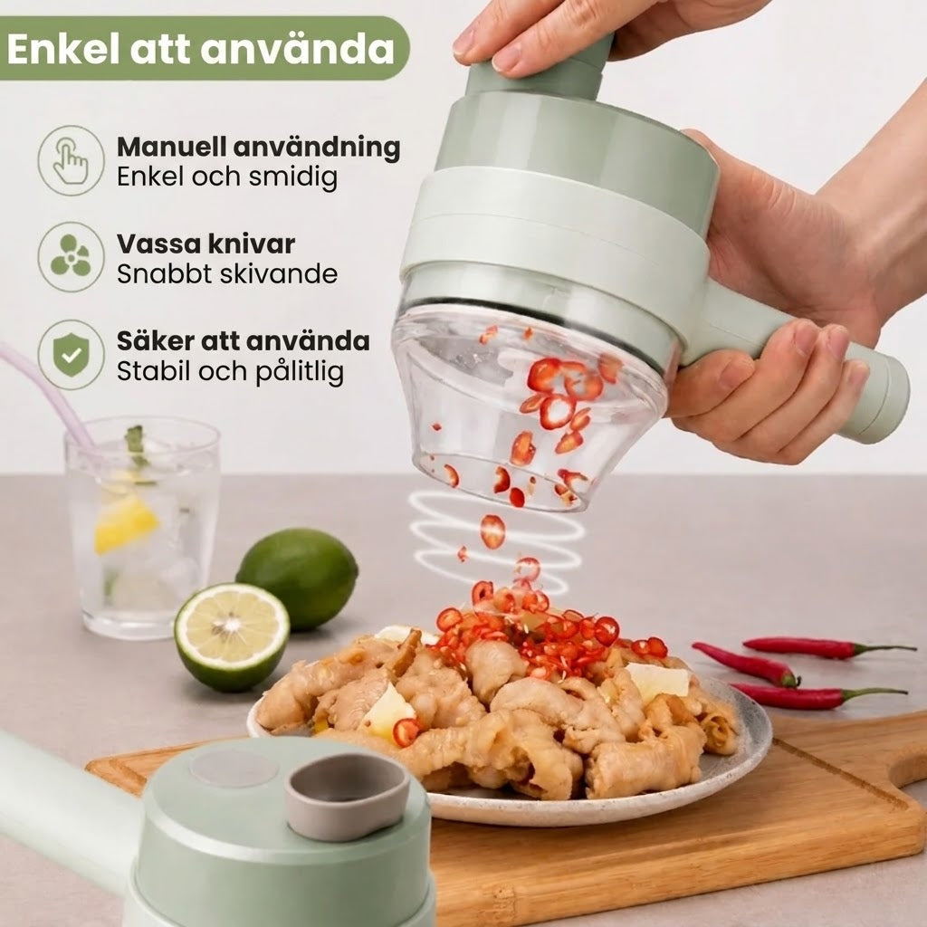 Elektrisk matskärare – Trådlös med manuell styrning