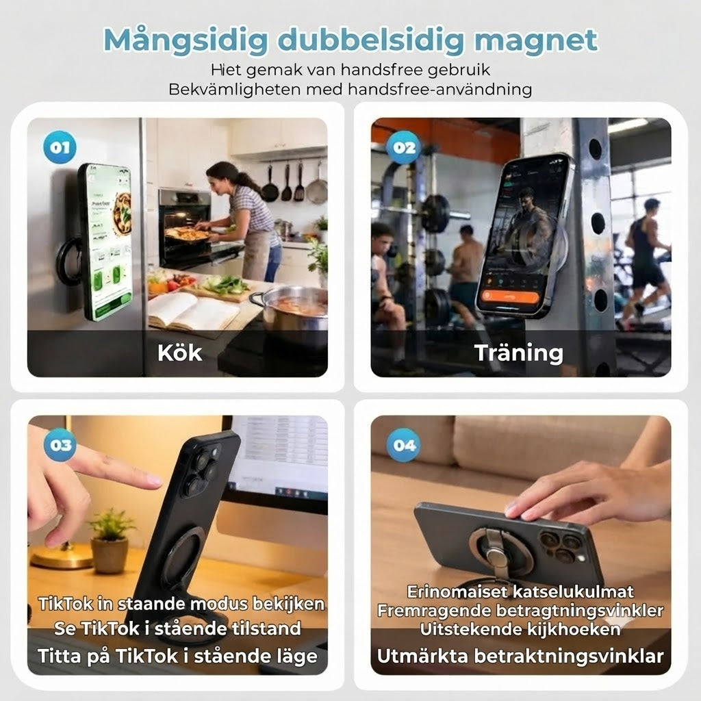 Magnetisk telefonhållare och fidget spinner