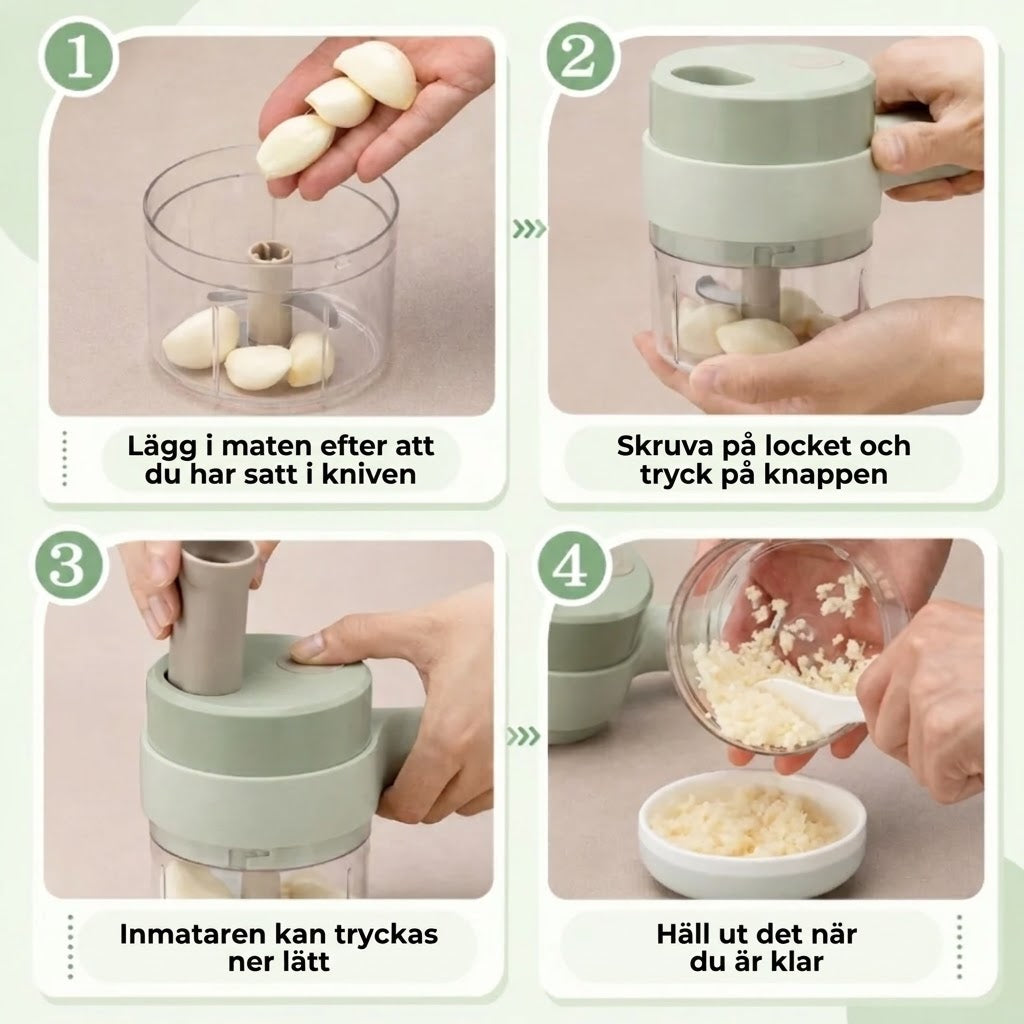 Elektrisk matskärare – Trådlös med manuell styrning