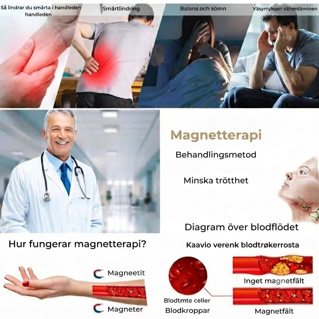 Wellness-ring i koppar – magnetisk och justerbar