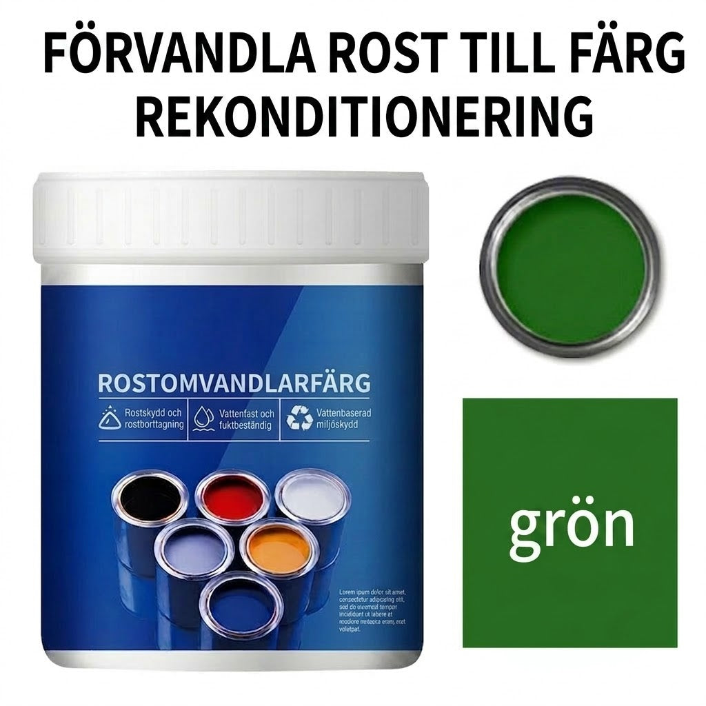 🔥 Vattenbaserad och rostskyddande industrifärg för metall – Finns i flera färger