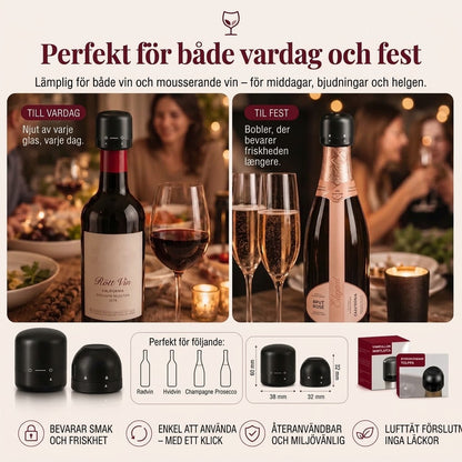 Flaskpropp för vin och champagne