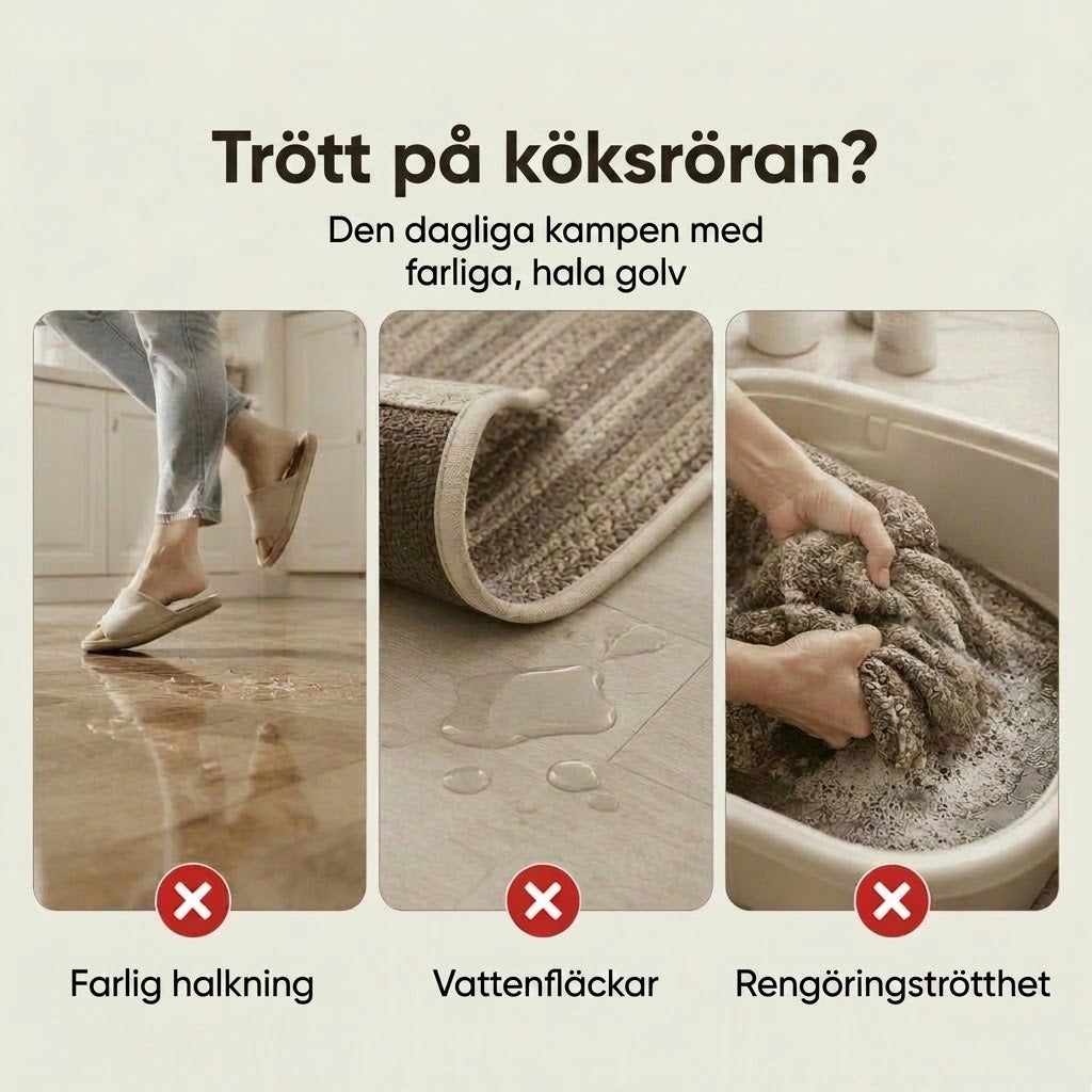 Elegant vävd gångmatta