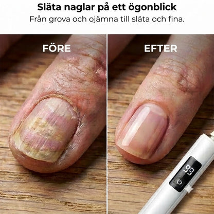 Elektrisk nagelfil med digital hastighetsinställning