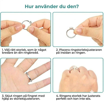 Osynlig ringstorleksjusterare - 8-pack