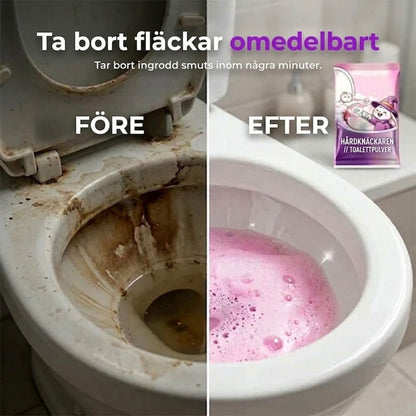 Skummande toalettrengöringspulver