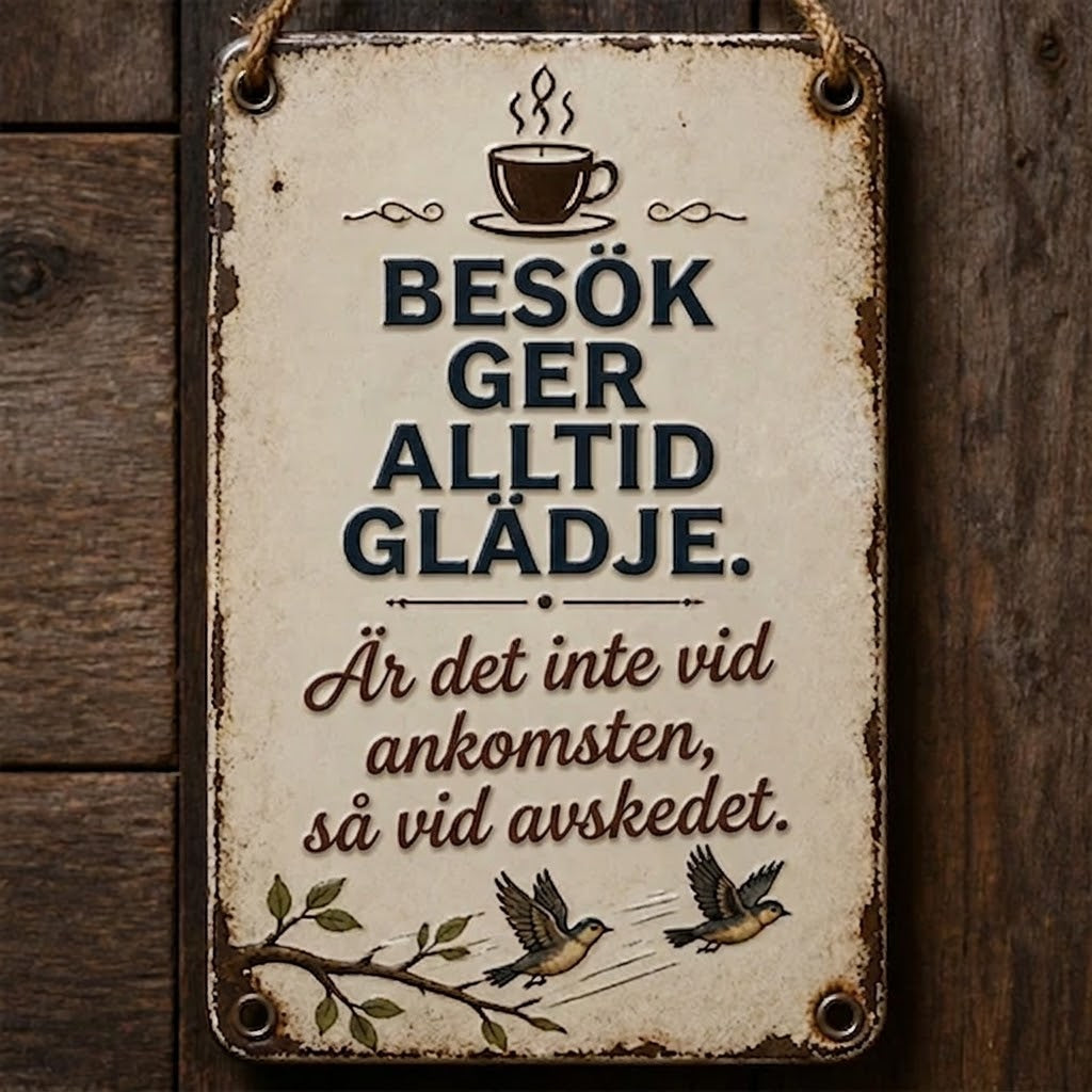 Nostalgisk Välkomstskylt
