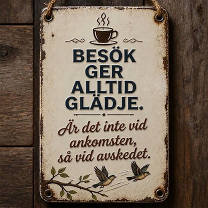 Nostalgisk Välkomstskylt
