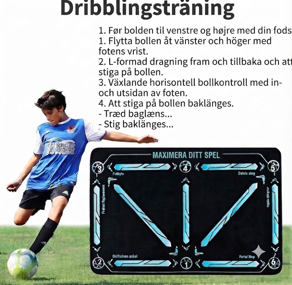 ⚽ Träningsmatta för fotboll för alla nivåer, halkfri och tyst