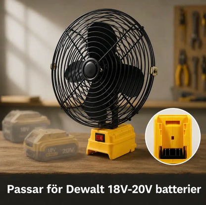 VoltAir Pro: Portabel fläkt driven av verktygsbatteri