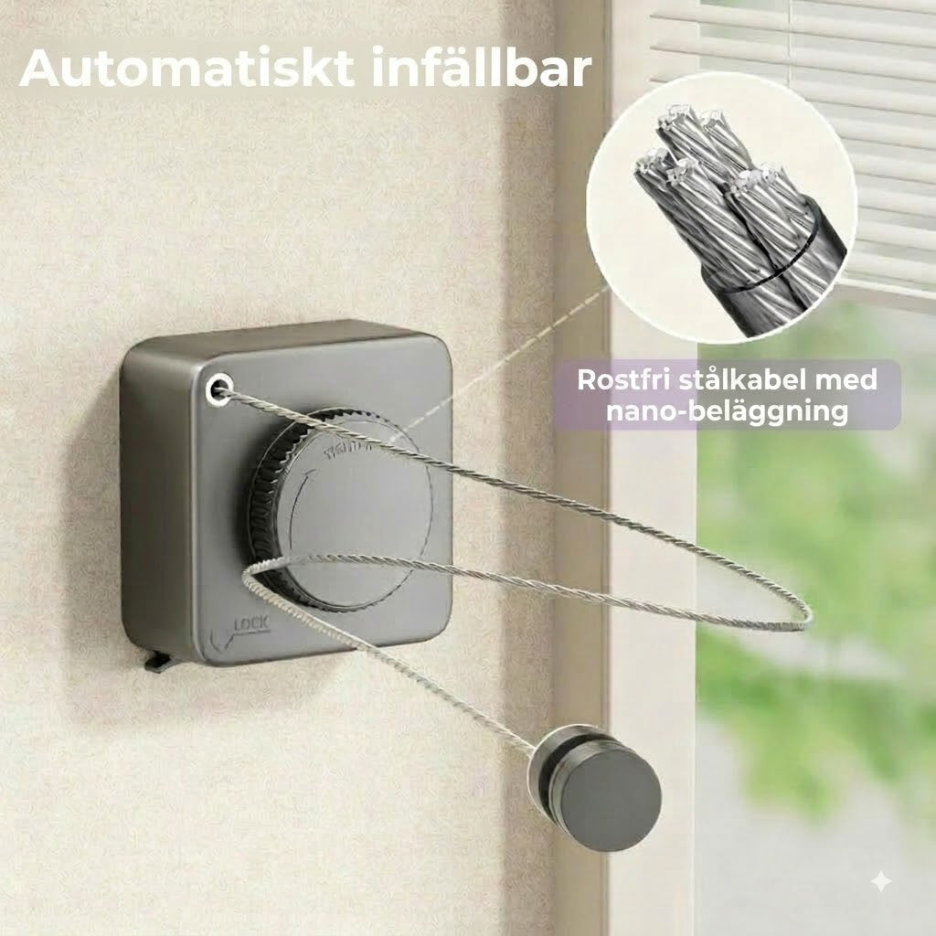 Platsbesparande torkvinda