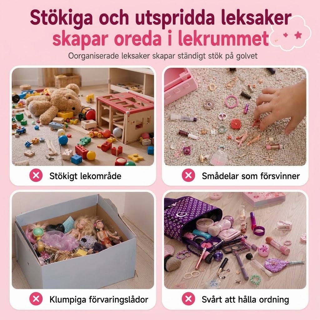 Sminkväska för barn (låtsasleksak): bärbart rollspelsset för flickor