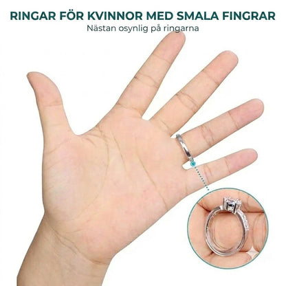 Osynlig ringstorleksjusterare - 8-pack