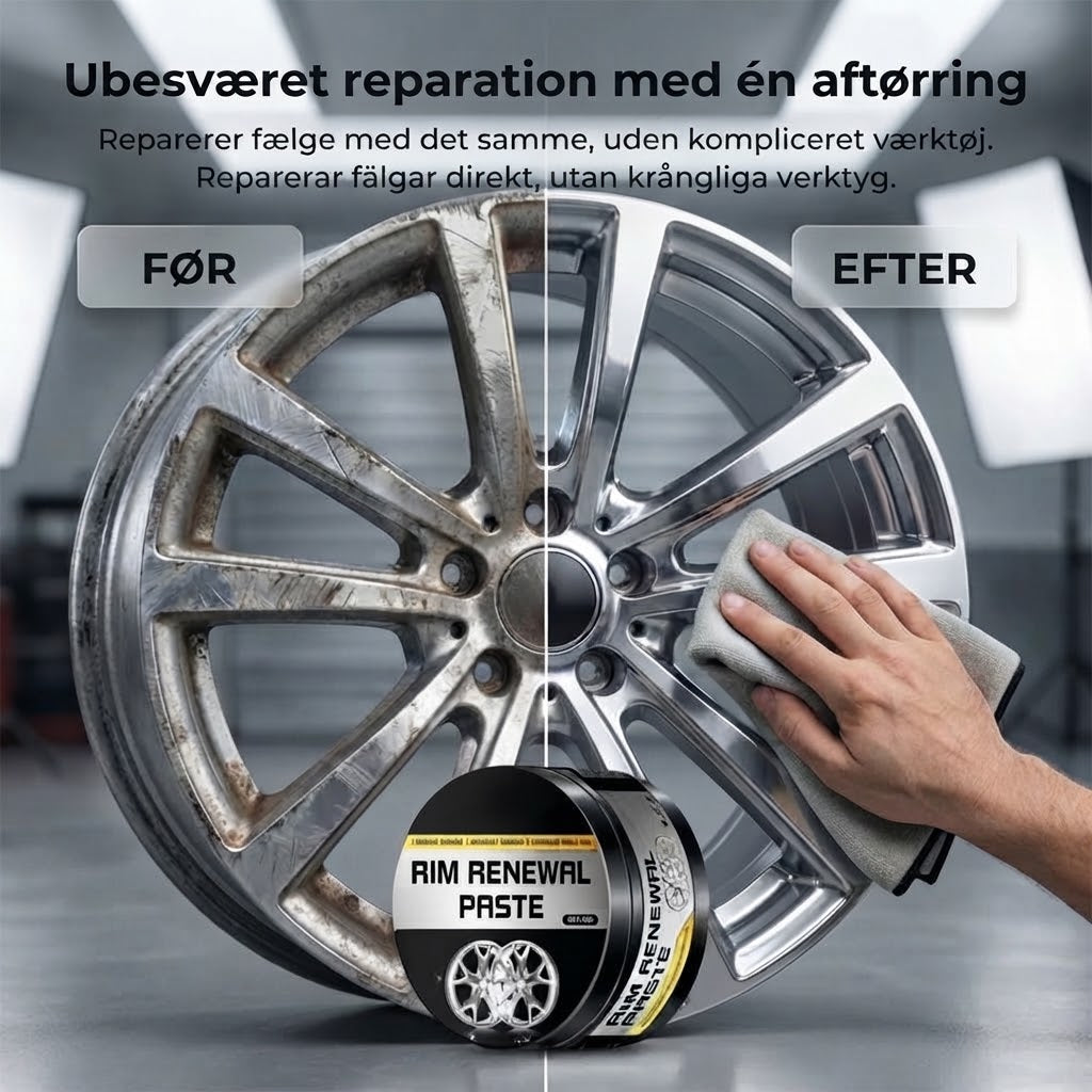 Snabbverkande hjulrenoveringspasta