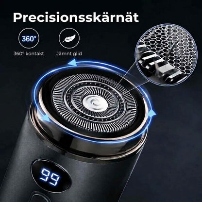 Mini bärbar elektrisk rakapparat