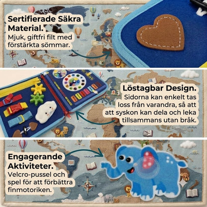 BusyBræt™ Lek, lär och upptäck – skärmfritt och utvecklande.