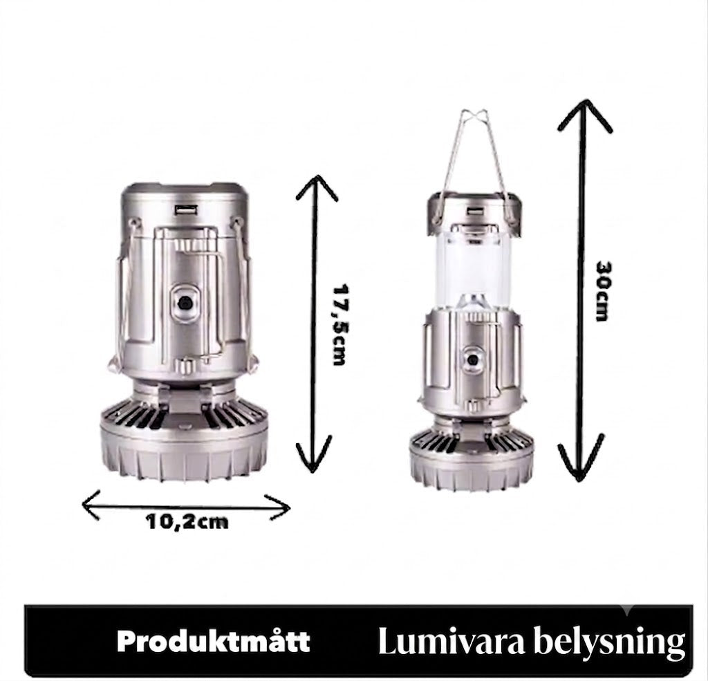 CAMPILUX™ | Bärbar utomhusbelysning+