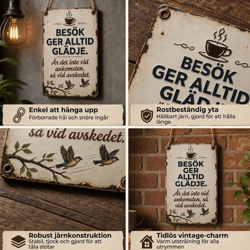 Nostalgisk Välkomstskylt