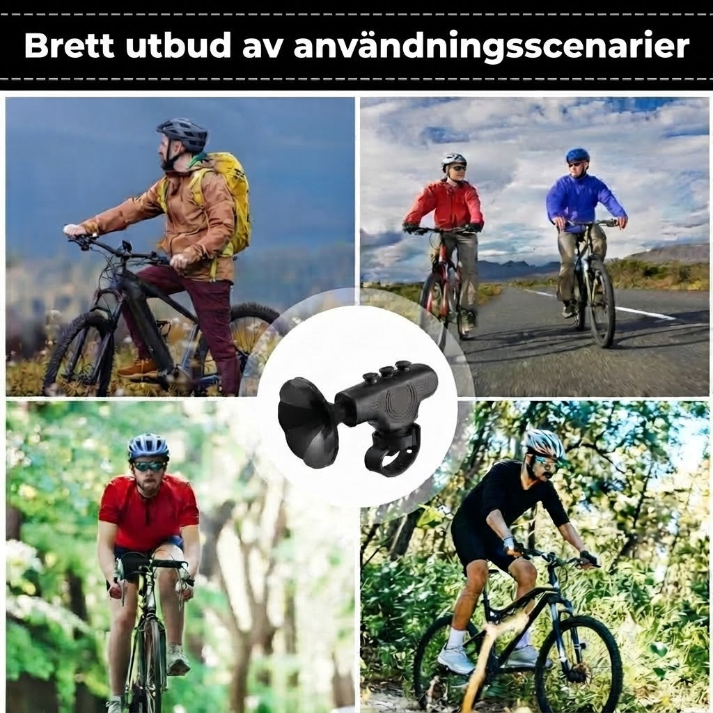 Elektrisk cykeltuta på 120 dB