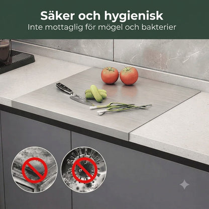 ChefBræt™ | Professionell skärbräda i rostfritt stål – PFAS-fri