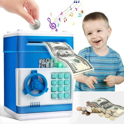 🔥 Mini ATM sparbössa – Insättning/uttag & elektronisk PIN-kod ✨