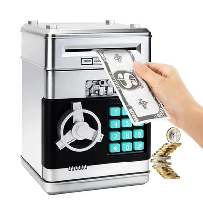 🔥 Mini ATM sparbössa – Insättning/uttag & elektronisk PIN-kod ✨