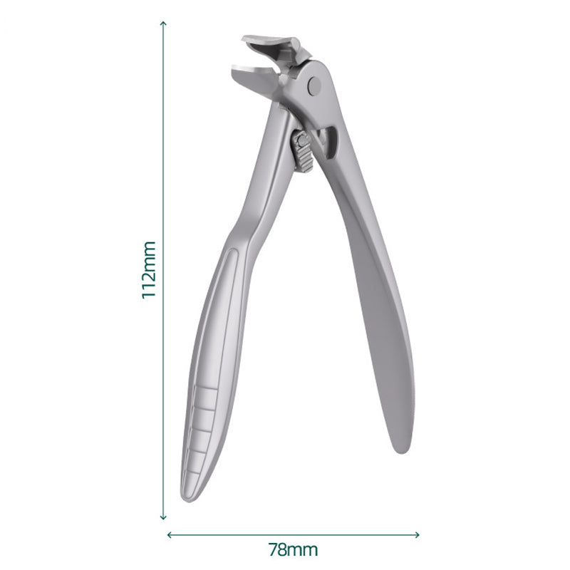 ✂️ Stänksäker nagelklippare i rostfritt stål – bred öppning och säker förvaring!