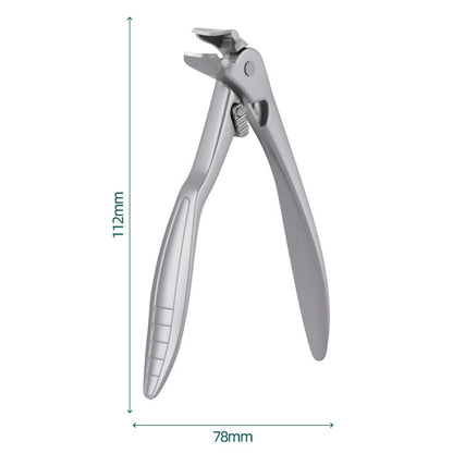 ✂️ Stänksäker nagelklippare i rostfritt stål – bred öppning och säker förvaring!
