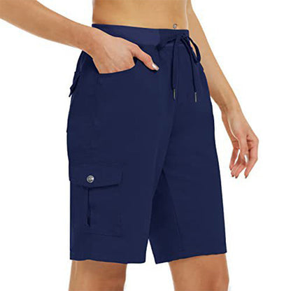 Snabbtorkande cargoshorts för damer med fickor