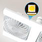 Takfläkt med dubbla huvuden och LED-belysning – modern design med fjärrkontroll för vardagsrum och sovrum