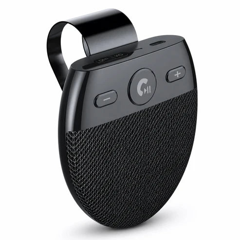 Bluetooth handsfree SP11 för solskydd, automatisk påslagning via vibration, stöd för A2DP och röstmeddelande om inkommande nummer