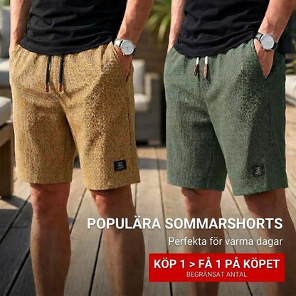 Korta herrbyxor – Bekväma sommarshorts med elastisk midja